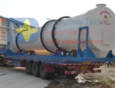Heilongjiang's rotary dryer on site