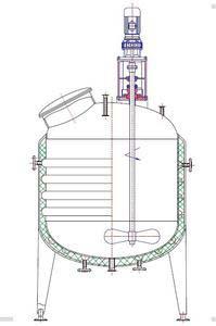 mixing/agitating tank