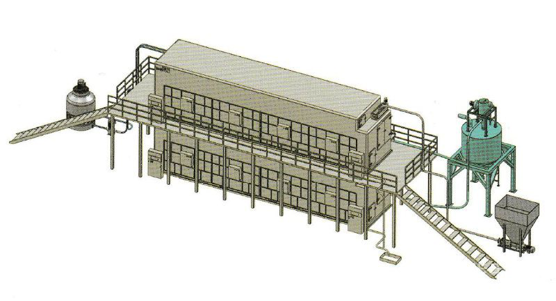 Papermaking sludge dryer