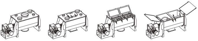 WLDH horizontal spiral ribbon mixer