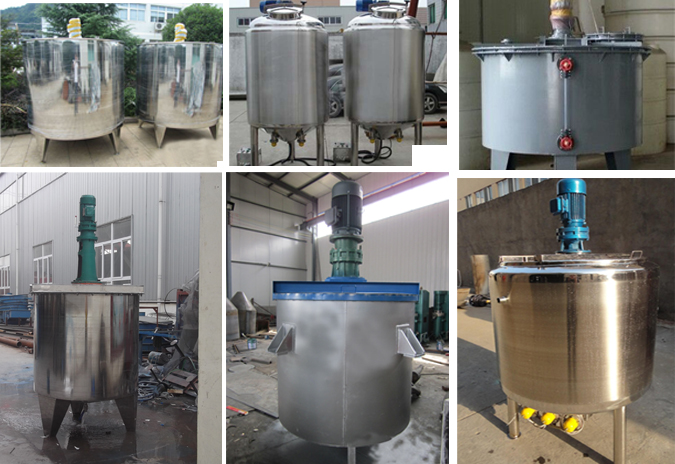 Stainless-steel agitating tank