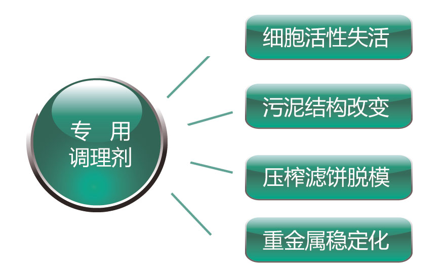 Modified conditioning cooperates with mechanical filter press dehydration process